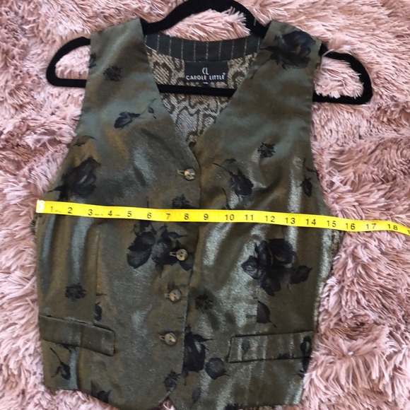 Carol little vest sz 12 leopard pinstripe grey - Picture 13 of 14